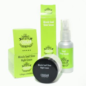 Set - Cougar Beauty Miracle Snail Slime Night Cream & Facial Serum