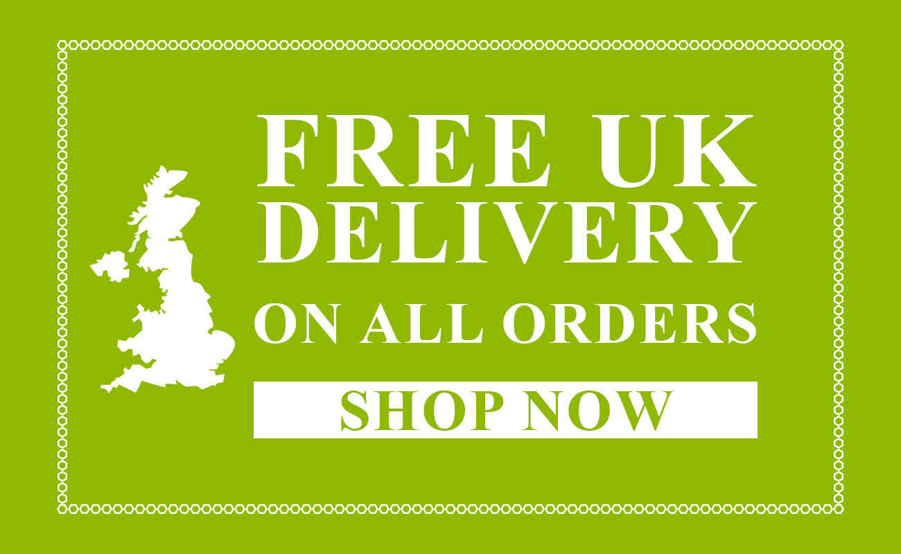 Free UK Delivery on all orders. Shop now!